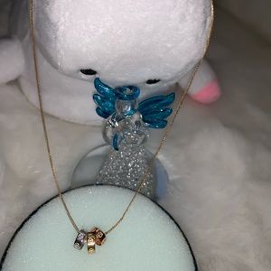 🚫SOLD🚫Tricolor necklace in 18K solid real gold